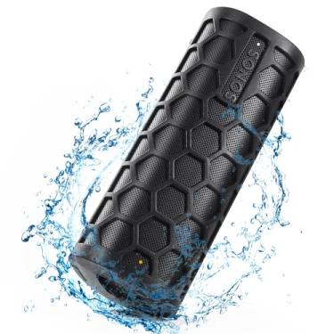 Imagem de Zaracle — Estojo flexível de transporte para alto-falante Bluetooth sem fio Sonos Roam (preto)