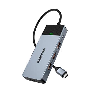 Imagem de Hub USB C 3.2 com HDMI 4K a 60Hz, adaptador USB C OBERSTER (USB A/C 3.2 10Gbps, 100W PD), adaptador USB C 3.2 Ultra Delgado compatível com MacBook Air/Pro, iMac, iPad Pro