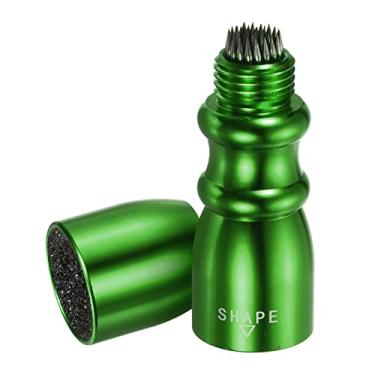 Imagem de PATIKIL Ferramenta de ponta de taco de sinuca 3 em 1, ferramenta de reparo de ponta de taco de bilhar, acessórios de ponta de taco de sinuca Scuffer/Shaper/Aerator, verde