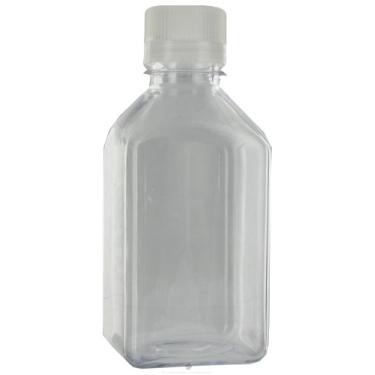 Imagem de Garrafa de armazenamento quadrada transparente Lexan da Nalgene, 473 ml, Vermelho, 16 oz