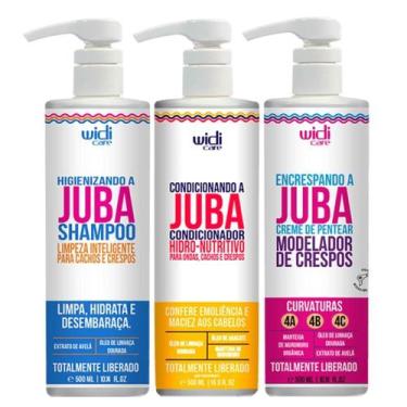 Imagem de Kit Juba Shampoo Condicionador E Encrespando A Juba Widi Care 500ml