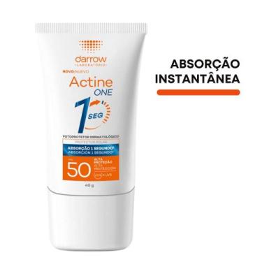Imagem de Filtro Solar FPS 50 One Actine Sem Cor 40g Ñ fica Esbranquiçado Absorç