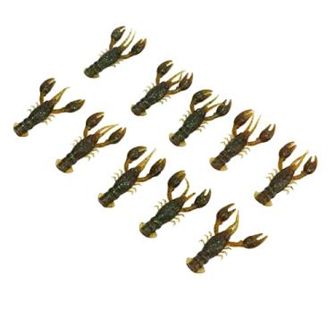 Imagem de Iscas de Pesca, Isca Macia Crawdad 10 Unidades Isca de Pesca Macia PVC Camarão Iscas Artificiais Macias 10 Unidades Isca Macia de Pesca Isca Crawdad para Pesca do Robalo (Um