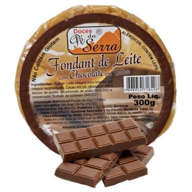 Imagem de Fondant de leite em tablet 300 gr. Pé da serra - Doces pé da serra