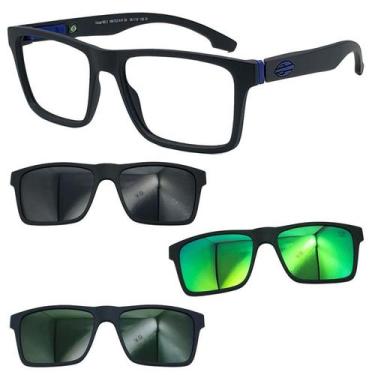 Imagem de Oculos Mormaii Swap NG2 6153 Preto A41 Com 3 Clipons Escolha, Cinza, G