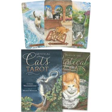 Imagem de Mystical Cats Tarot Deck Grande 12X7 Tarô Dos Gatos Místicos Baralho d