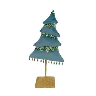 Imagem de Árvore de Natal Decorativa - Azul - 48cm - 1 unidade - Rizzo