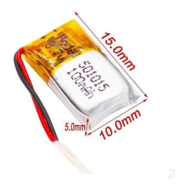 Imagem de Bateria 100 Mah 3,7v 5mm X 10mm X 15mm Ml - KMIG