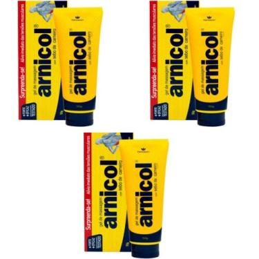Imagem de GEL PARA MASSAGEM ARNICOL com sebo de carneiro 50gr DEMAZON KIT 03 UNI