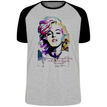 Imagem de Camiseta Marilyn Monroe frase  Blusa Plus Size extra grande adulto ou 