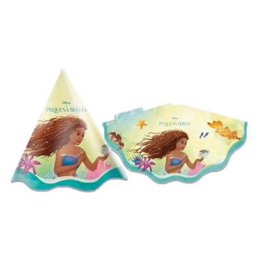 Imagem de Chapéu de Aniversário - A Pequena Sereia - 8 unidades - Regina - Rizzo