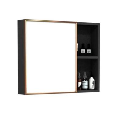 Imagem de Armario Espelheira Banheiro 70 cm Aluminio Vulcanizado - HCH