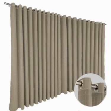 Imagem de cortina para apartamento Mix corta luz 5,00 x 2,50 branco - Bravin Cor