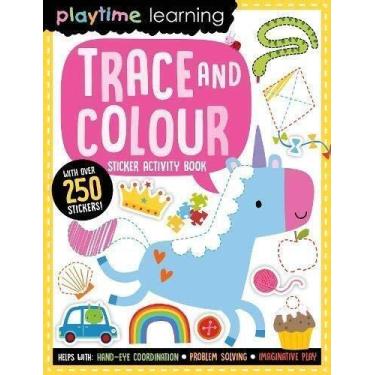 Imagem de Playtime Learning Trace And Colour - Sticker Activity Book With Over 2