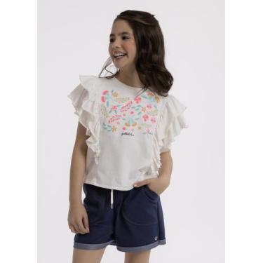 Imagem de Short Infantil com Bolso em Molecotton  - PLII, Azul escuro, 10