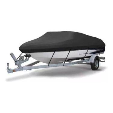 Imagem de Capa Para Lancha Fs 180 Capota Baixa- Rip Stop Preto - SPTS