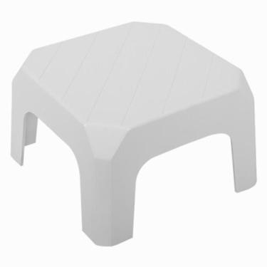 Imagem de Mini banqueta plástica reforçada branca 20 x 30cm bf2 astra