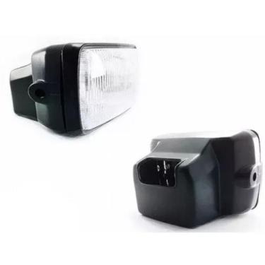 Imagem de Farol Bloco Óptico Moto Cg 125 Today 125 Titan Até 1999 Aro Brilhante 