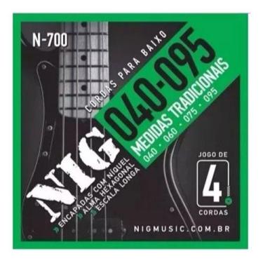 Imagem de Encordoamento Nig Para Contrabaixo 4 Cordas 040 095 N700