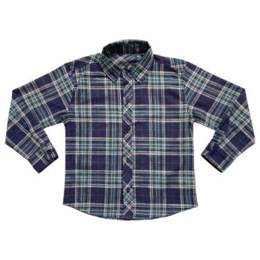 Imagem de Camisa Infantil Look Jeans Manga Longa, Verde, 04