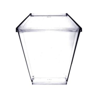 Imagem de Taça mousse quadrado (b/t 150ml) plástico - Plastilania