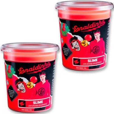 Imagem de Kit 2 Slime Gelástica Colecionável Enaldinho (Com Bolinha Surpresa) - 