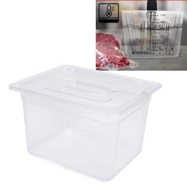 Imagem de Recipiente para Máquinas Sous Vide 12L Com Tampa e Rack Kit Completo de Acessórios Sous Vide para a Maioria Dos Fogões Sous Vide Recipiente para Fogão Lento Recipiente para Fogão