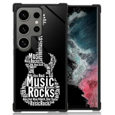 Imagem de WANKBLC Capa para Samsung Galaxy S24 Ultra, Rock Music Attitude Crazy Pattern Proteção à prova de choque para homens mulheres antiderrapante para Samsung Galaxy S24 Ultra