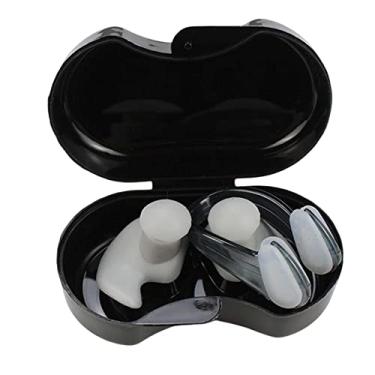 Imagem de Aymzbd Tampões para Natação E Protetores Auriculares para Natação para Esportes Aquáticos, Cinza