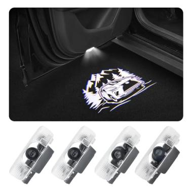 Imagem de Luzes LED com logotipo para porta de carro compatíveis com RX200t RX300 RX350 RX450h 2013-2022 projetor de cortesia a laser lâmpada de boas-vindas kit de luzes de poça acessórios para carro (rx