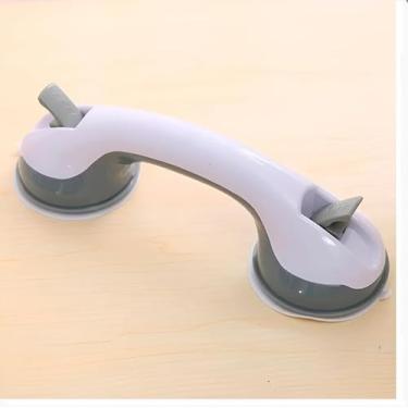 Imagem de Barra De Apoio com Ventosa Suporte Sanitário Portatil Segurança Idosos Deficientes Banheiro Porta