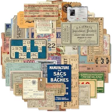 Imagem de Bomichi 100 peças de adesivos vintage para scrapbook junk journal bullet journal faça você mesmo artesanato cartão