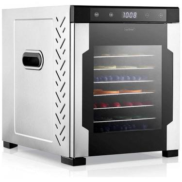 Imagem de Desidratador de Alimentos com 10 Bandejas em Aço Inoxidável, 110V 900W, NutriChef