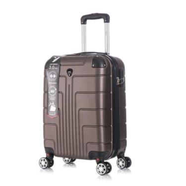 Imagem de Mala De Viagem Bordo 10kg Padrão ANAC Rodinhas 360° TripX (Café)