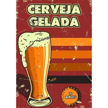 Imagem de Placas Decorativas Retro Para Área Gourmet Bebidas Cerveja Àrea de Chu