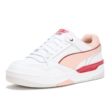 Imagem de PUMA Tênis feminino retrô Rebound, Puma Pena de quartzo rosa branca e cinza, 39