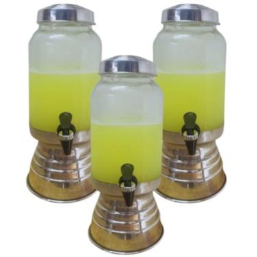 Imagem de Suqueira de vidro com torneira kit 3 peças