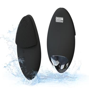 Imagem de CHARGEWORX Esfoliante Facial de Silicone Groom Essentials | Massageador Facial Sonic Escova de Limpeza Facial para Cuidados com A Pele | Ferramentas para Cuidados com A Pele, Esfoliante Facial, Massageador de Olhos, Recarregável, À Prova D'Água, Escova Facial