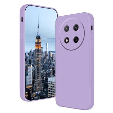 Imagem de Anlalish Compatível com Honor Magic 7 Lite, capa protetora ultrafina de silicone, antiarranhões e à prova de choque para Honor Magic 7 Lite (Roxo)