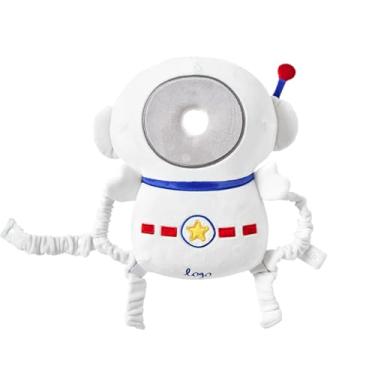 Imagem de Mochila protetora de cabeça de bebê, espuma de memória, proteção de cabeça de andador de bebê infantil, proteção de segurança de cabeça de queda de 3 lados (astronauta azul)