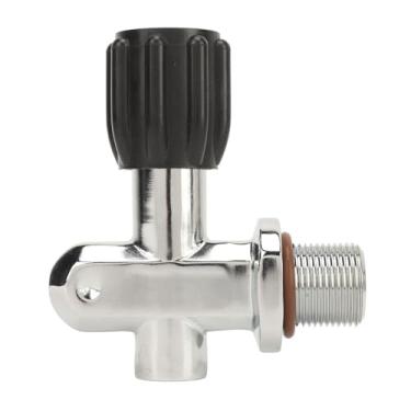 Imagem de Válvula de Cilindro de Mergulho de Mergulho G3/4 Cromo Brass Din Garçonete Dual Use Válvula de Cilindro de Alta Pressão para Combate a Incêndio Snorkeling Chrome Banhado