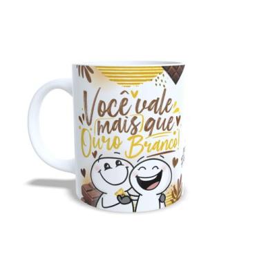 Imagem de Caneca Páscoa Divertida - Você vale mais que Ouro Branco - Jlssublimaç
