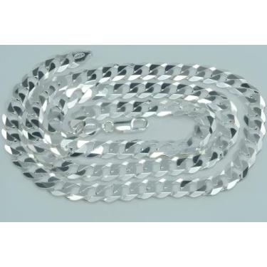 Imagem de Conjunto Corrente E Pulseira Italiana Grumet 7mm Em Prata 925 - DR Joi