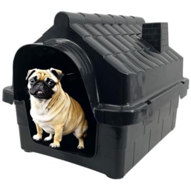 Imagem de Casinha Pet para Cachorro Gato Conforto e Segurança Casa N1 (Preto, N1)