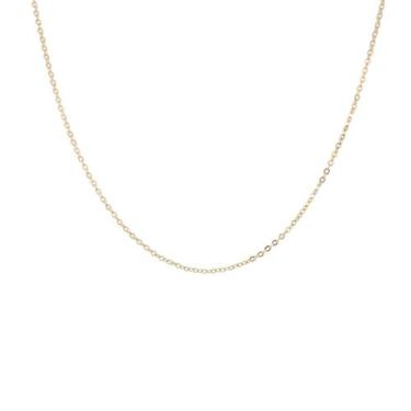 Imagem de Colar Corrente Feminina Dourada Semijoia Banhada a Ouro 18k - Kadoka J