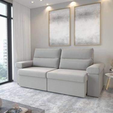 Imagem de Sofá Retrátil e Reclinável 230cm Botero Cabecasa Madeiramadeira Cinza