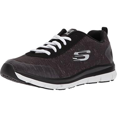 Imagem de Skechers Women's Comfort Flex Sr Hc Pro Health Care Professional Shoe,black/white,5.5 Wide US