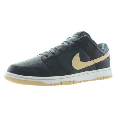 Imagem de Nike Tênis de basquete masculino Dunk Low retrô, Core Black/True Cream/Charcoal Grey, 45