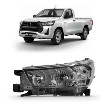 Imagem de Farol Elétrico C/ Motor Hilux Pick-Up 2021 2022 - TYC, Esquerdo