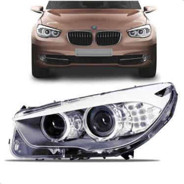 Imagem de Farol para Bmw Serie 5 2011 12 13 2014 Eletrico C/ Motor Led - TYC, Es